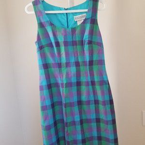 Jessica Howard checked blue dress